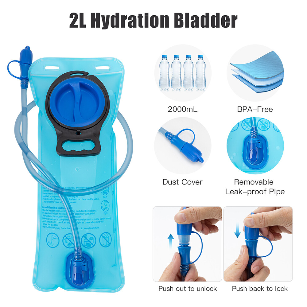 Reflective Hydration Pack Backpack Vest Hiking Camping Running Marathon