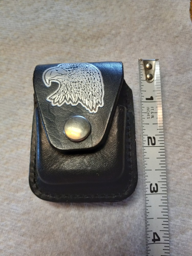 Leather Cigarette Lighter Belt Case Made In U.S.A.