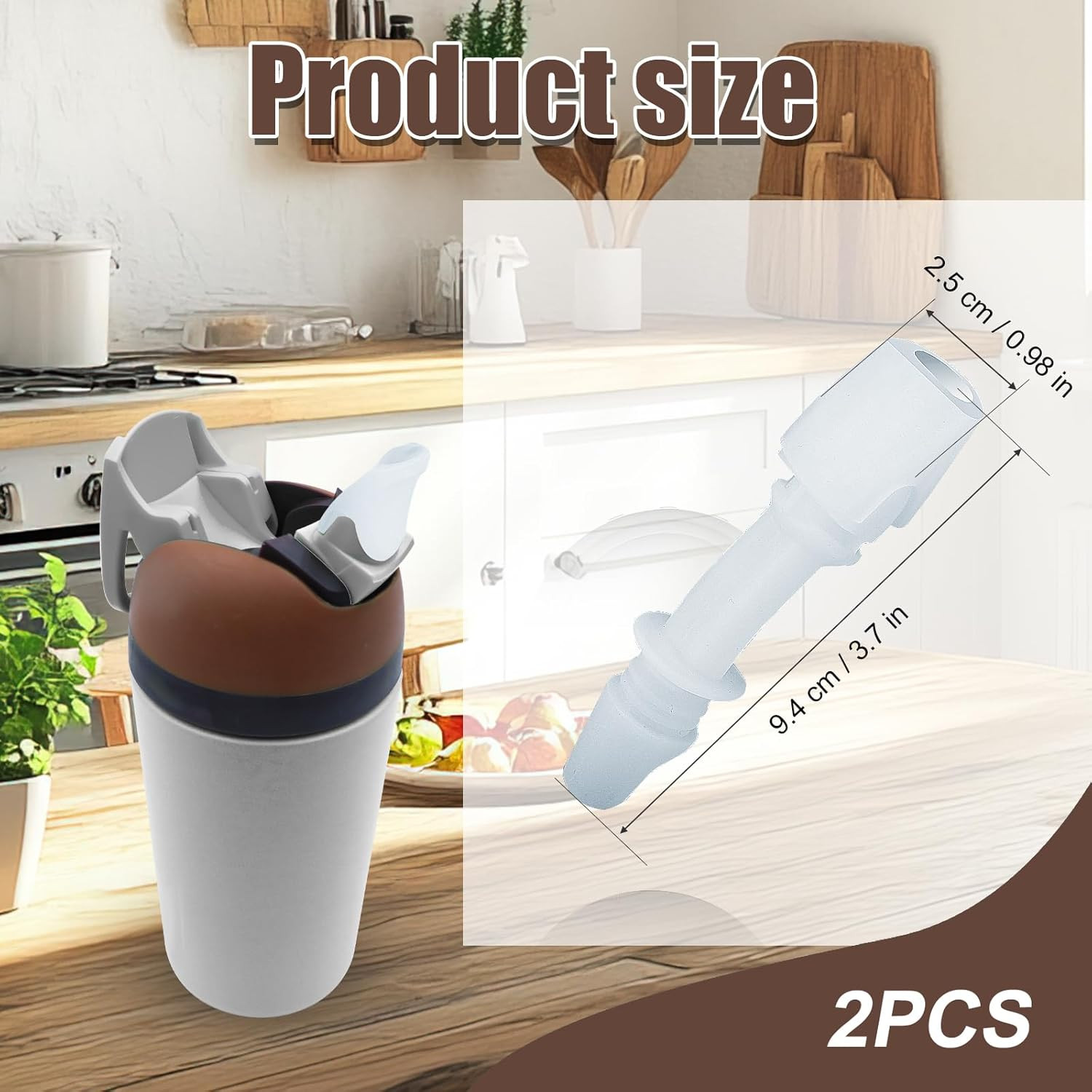 2Pcs Replacement Bite Valve Spout for Owala Kids Flip 14Oz, Silicone Straw Mouth