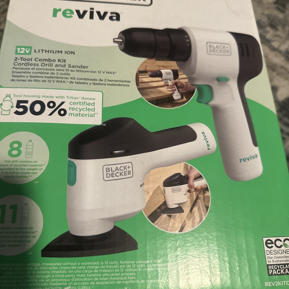 BLACK+DECKER reviva™ 12V MAX* Drill And Sander - REV2KITCDMS