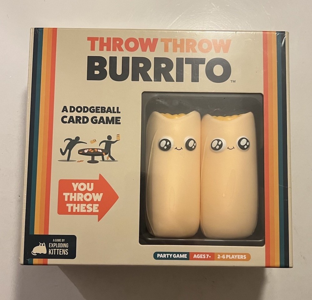 EXPLODING KITTENS Throw Throw Burrito Card Game SEALED NEW!!! Christmas Gift