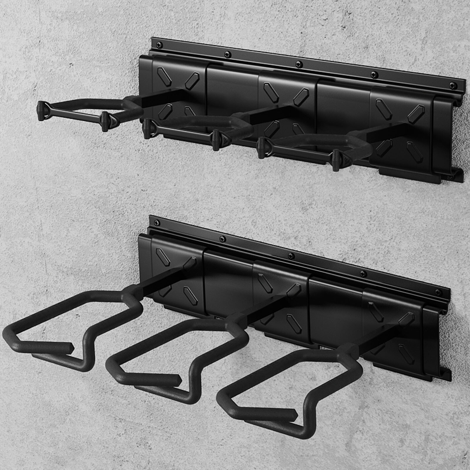 3/4/6/8/12 Slot Gun Rack Wall Mount Shotgun Rack Adjustable Rifle Storage Holder