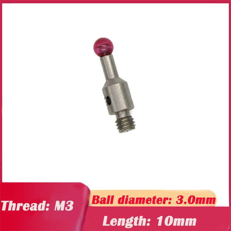 Touch Probe Ruby Ball M3 Thread L10mm Stylus TESA/Hexagon ROMER Ruby stylus ball