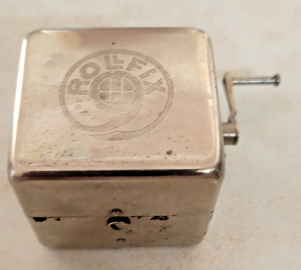 OLD RAZOR DOUBLE EDGE BLADE SHARPENER ROLLFIX GERMAN, REPAIRED WORKING