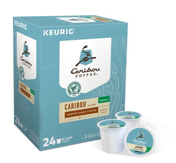 Caribou Blend Decaf Coffee K-Cups, Medium Roast, 96 Count