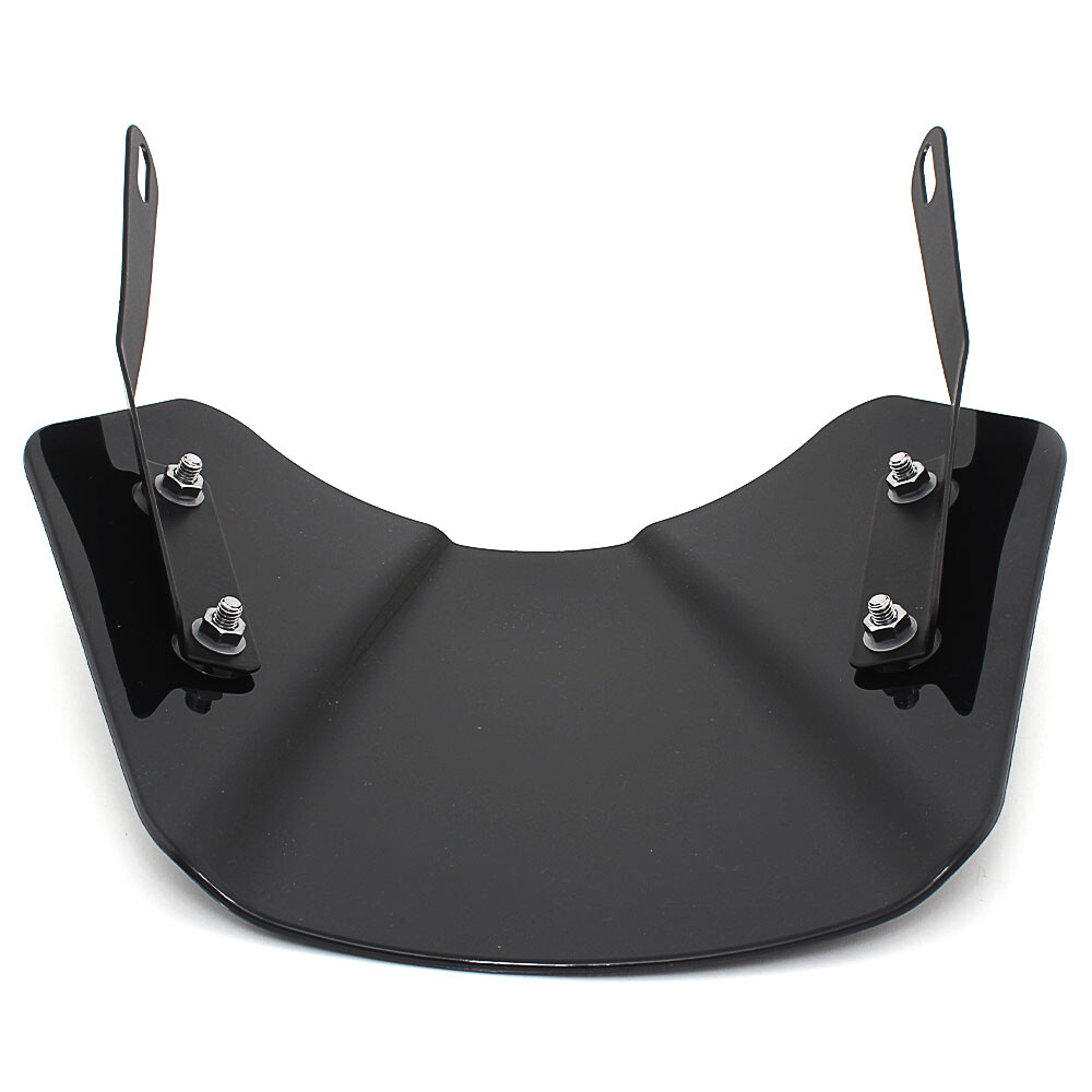 5"-7" Motorcycle Black Universal Headlight Fairing Windshield Windscreen Shield