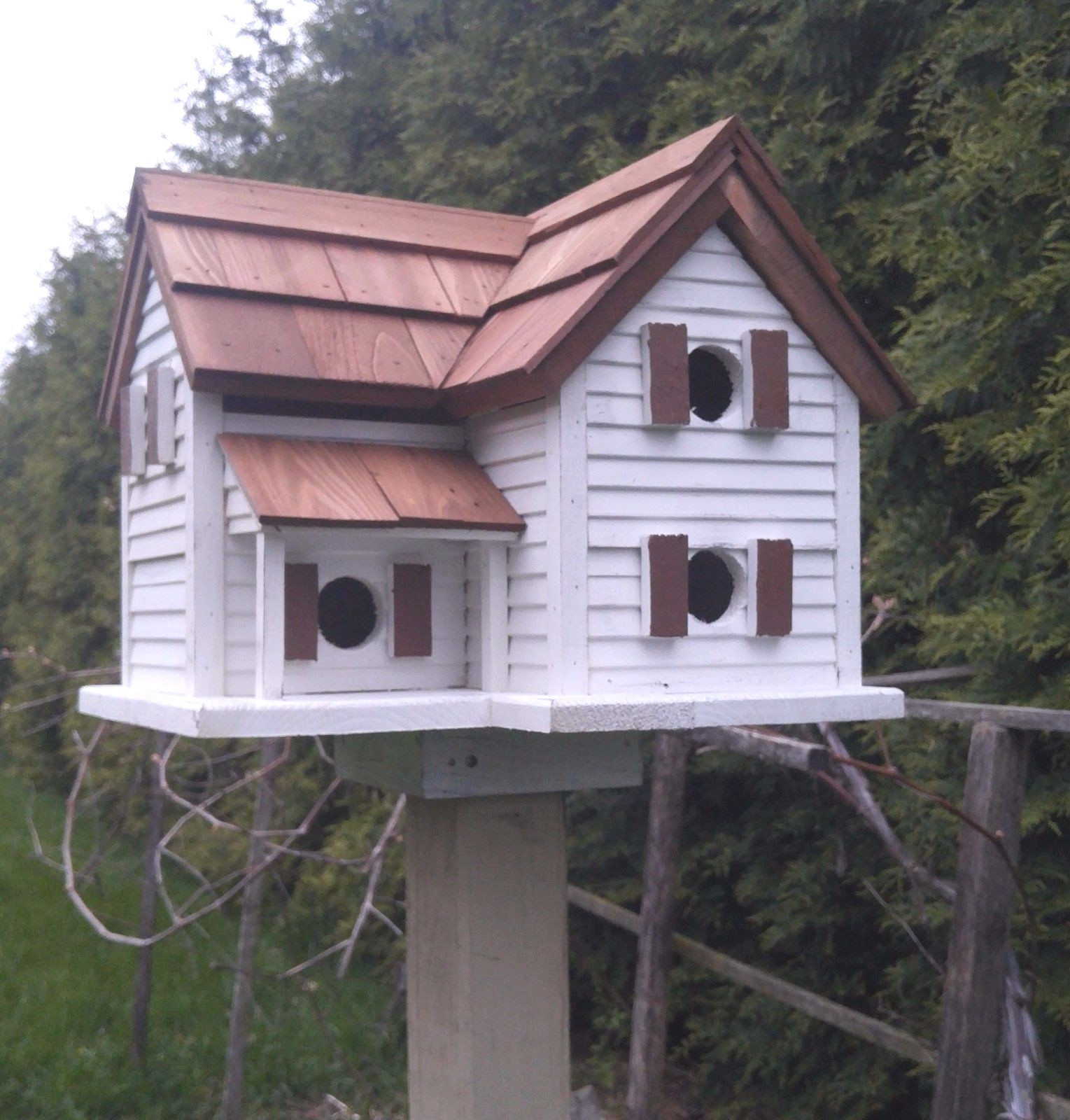 Cottage Bird House | Reclaimed Wood | Amish Handmade | Made in USA