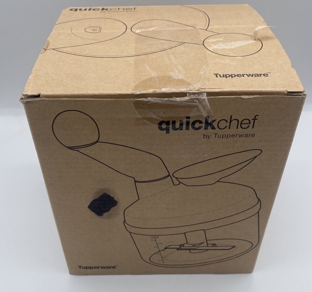 TUPPERWARE Red Quick Chef Food Processor Chopper Mixer Whisk