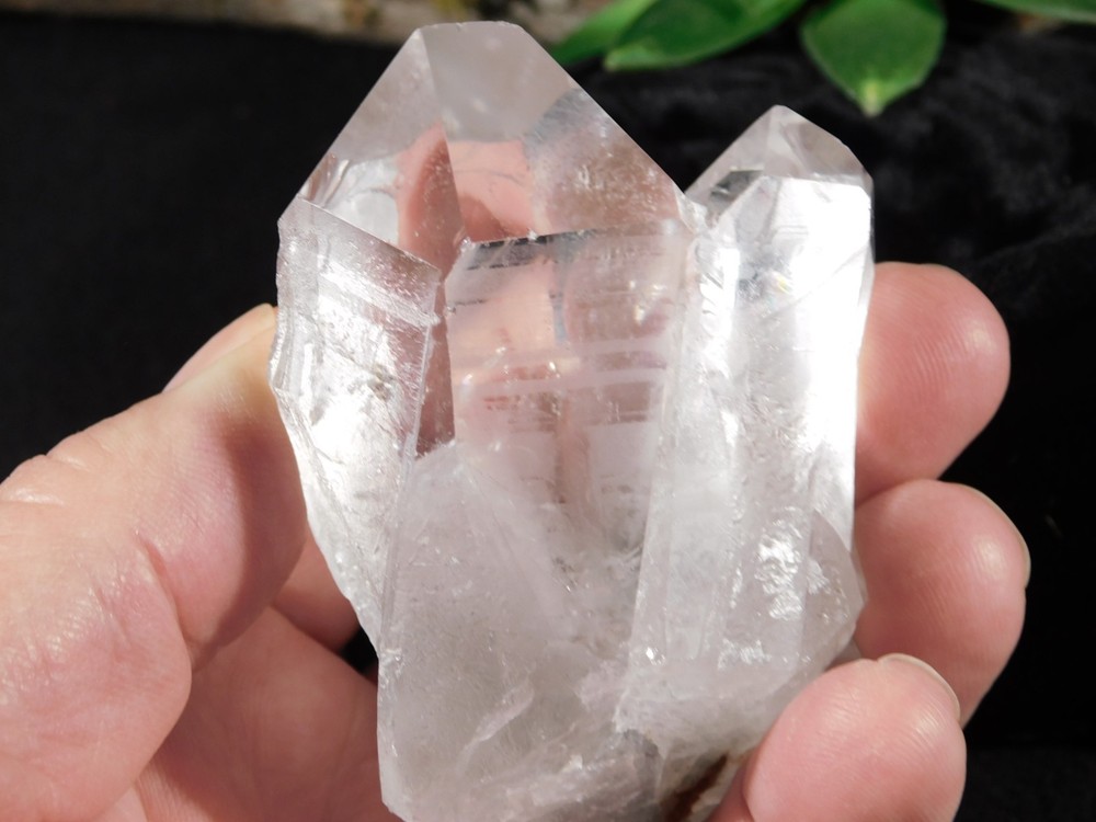 SUPER Translucent! QUARTZ Crystal Cluster From Brazil 184gr