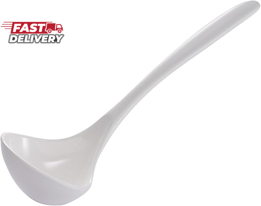 Gourmac White Melamine Ladle 7.5"