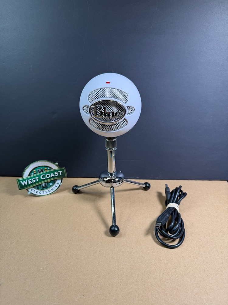 Blue Snowball USB Microphone White WITH STAND Ships Fast!!!
