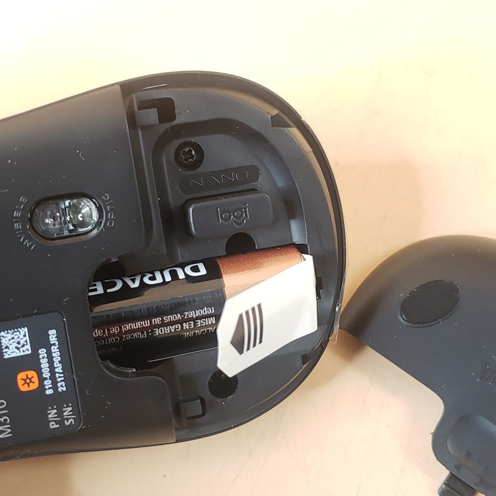 Logitech M310 Wireless Mouse, 2.4 GHz Connectivity, 1000 dpi Optical Sensor