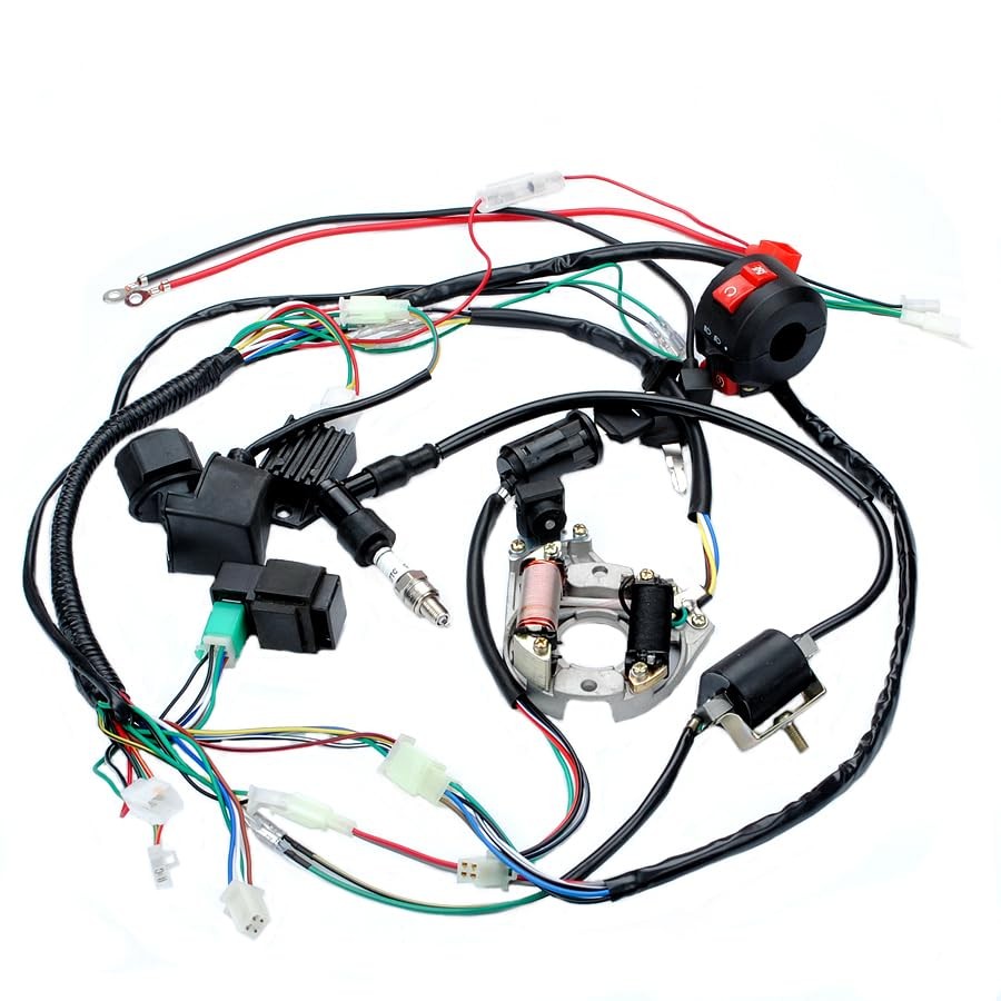Trkimal Complete Electrics Wiring Harness Stator Coil CDI Switch lock...