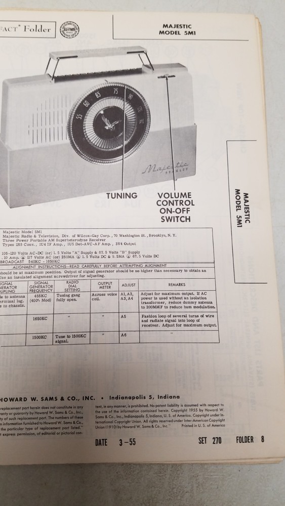 Sams Photo Fact #270 3/55 missing folder 18 (D)