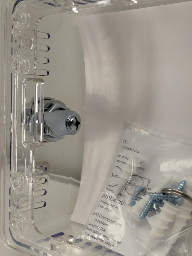 StatGuardPlus Universal Thermostat Guard Cover Clear with Changeable Code Lock