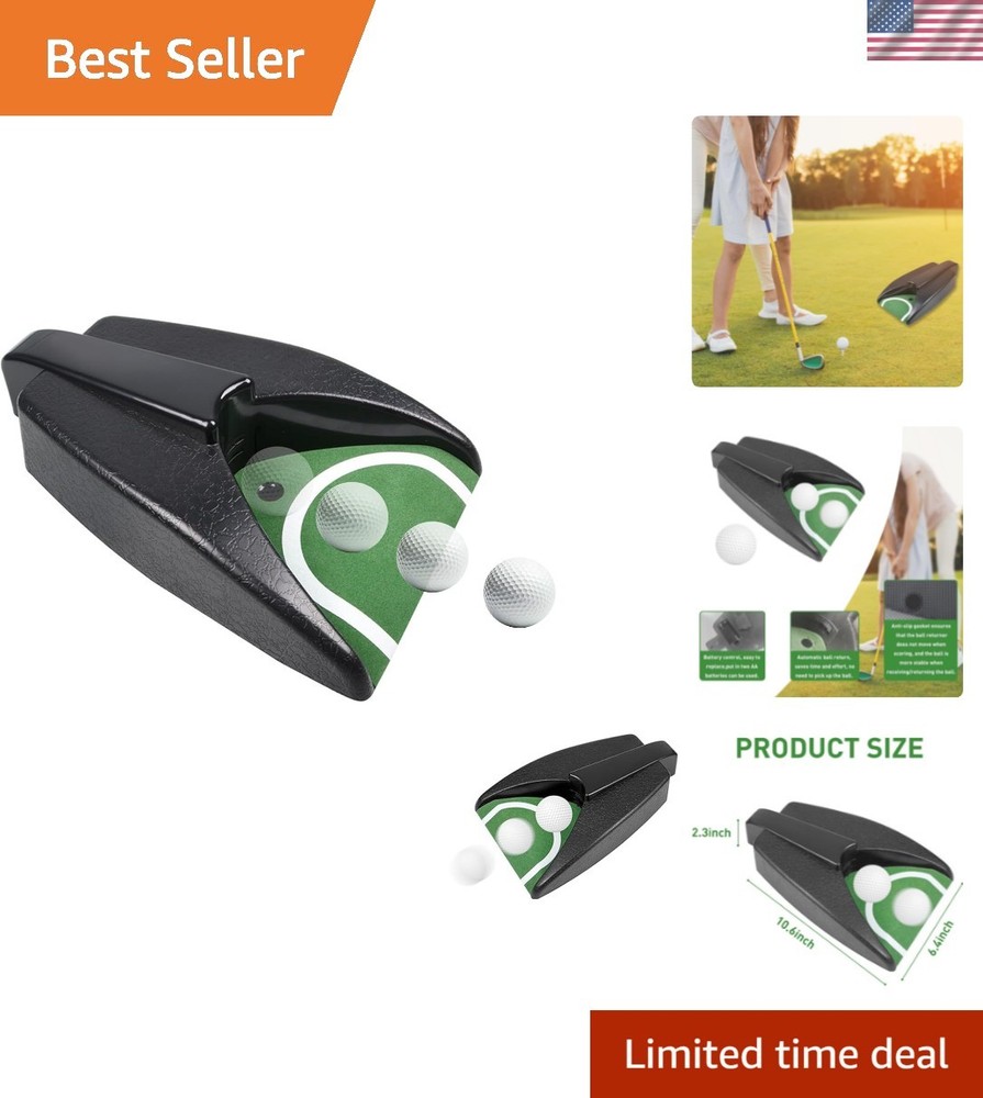 Golf Ball Return Putting Unit, Automatic Return Machine, Indoor Golf Putting ...