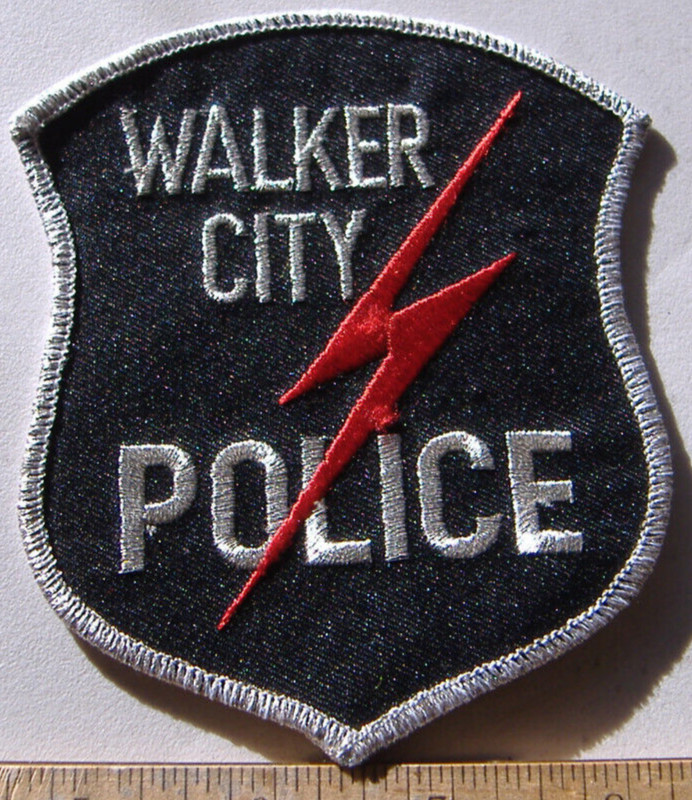 WALKER  POLICE  MICHIGAN   FABRIC   PATCH