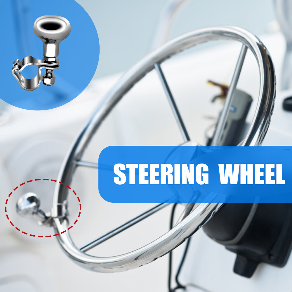 Boat Sport Knob AISI 316 Stainless Steel Steering Wheel Maneuvering Knob Marine