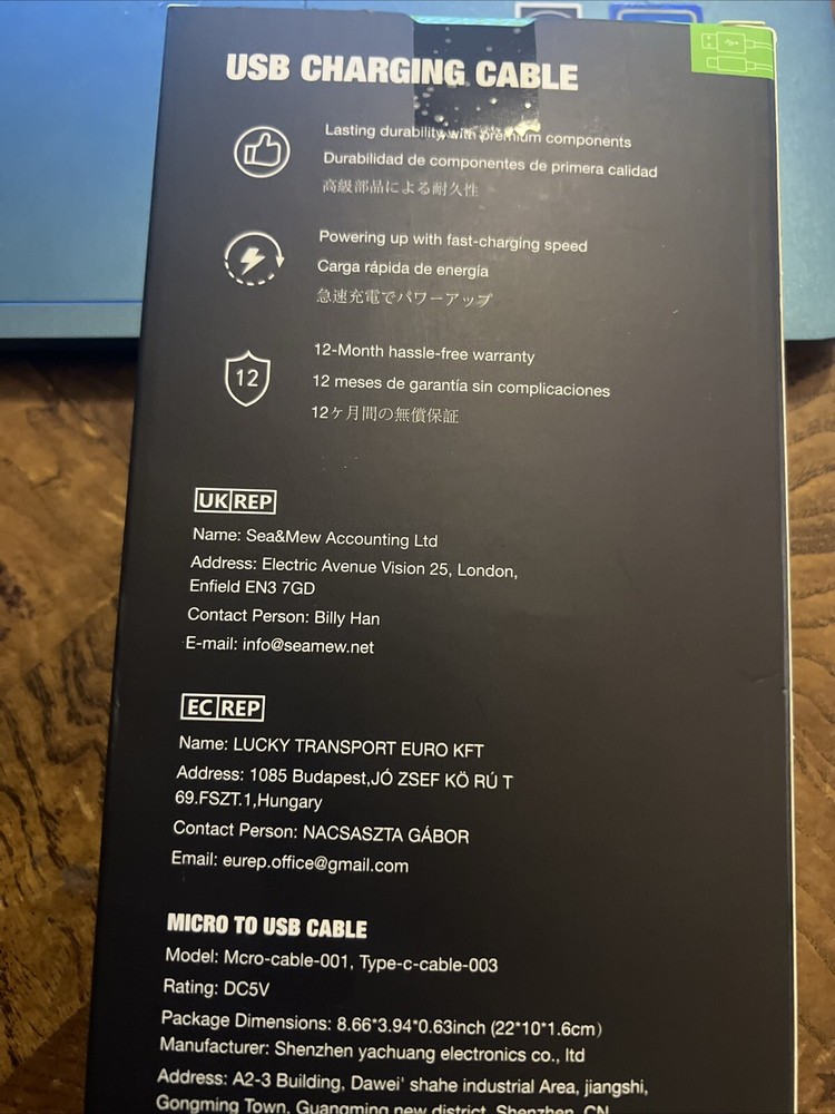 PS4 Controller Charger Charging Cable, 2 Pack 10ft Extra Long Micro USB 2.0 C...