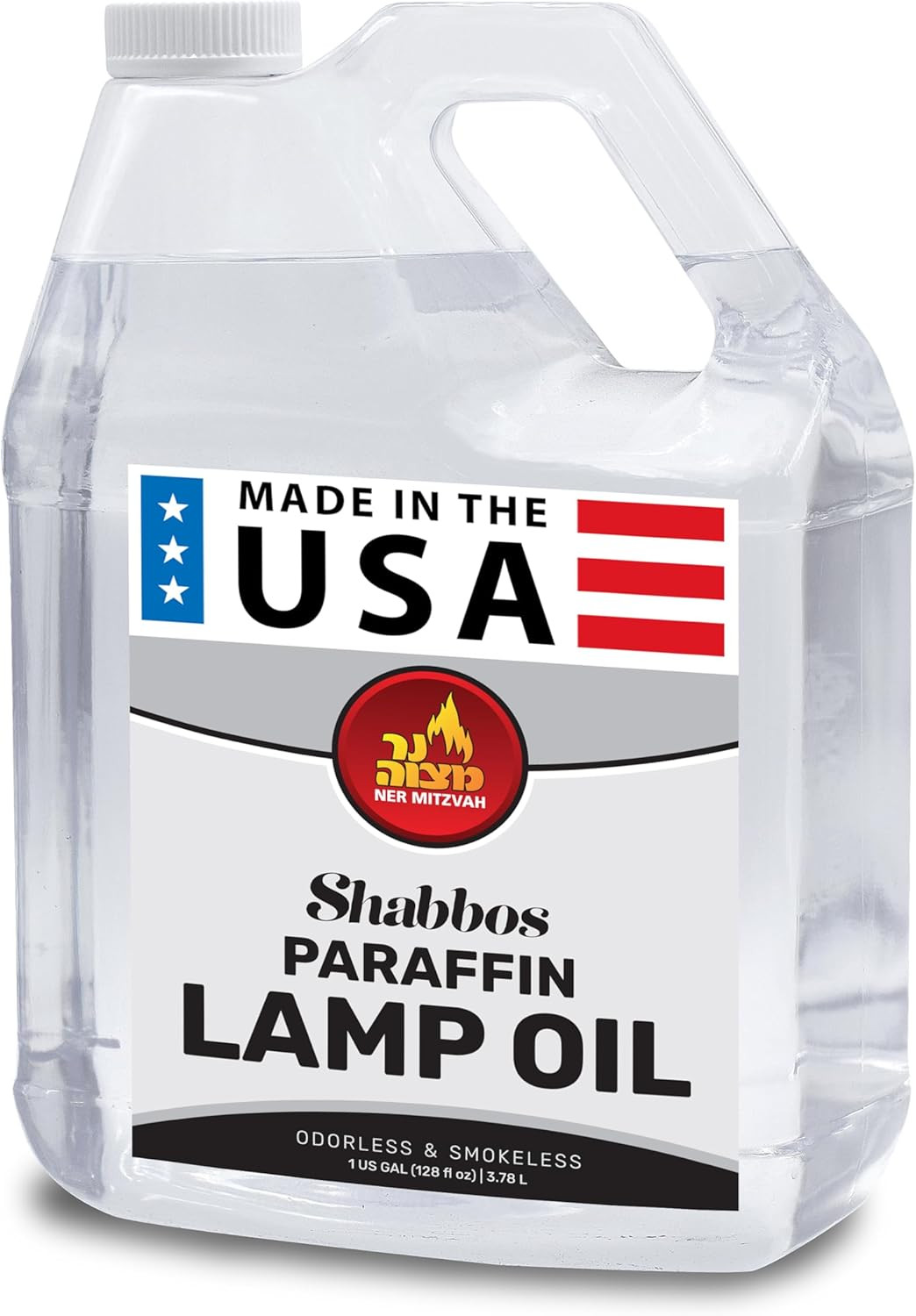 1 Gallon Paraffin Lamp Oil - Clear Smokeless, Odorless, Clean Burning Fuel