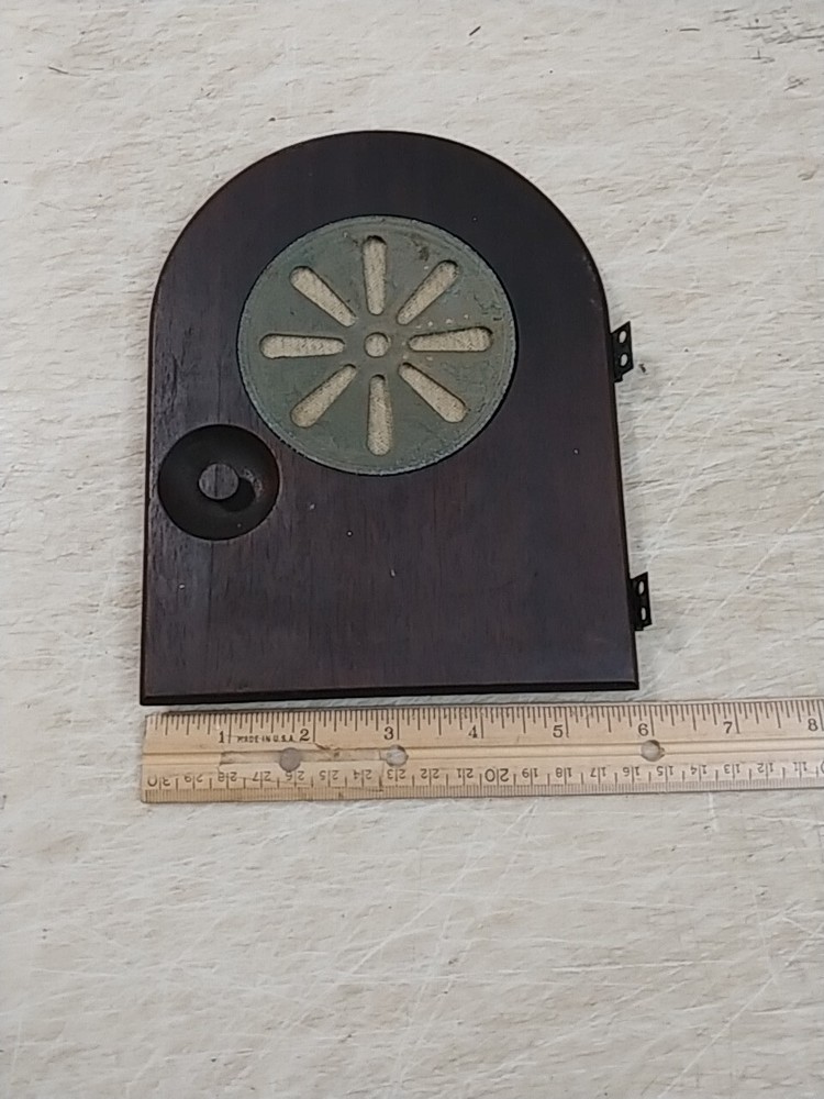 NEW HAVEN TAMBOUR WESTMINSTER CHIME CLOCK BACK DOOR