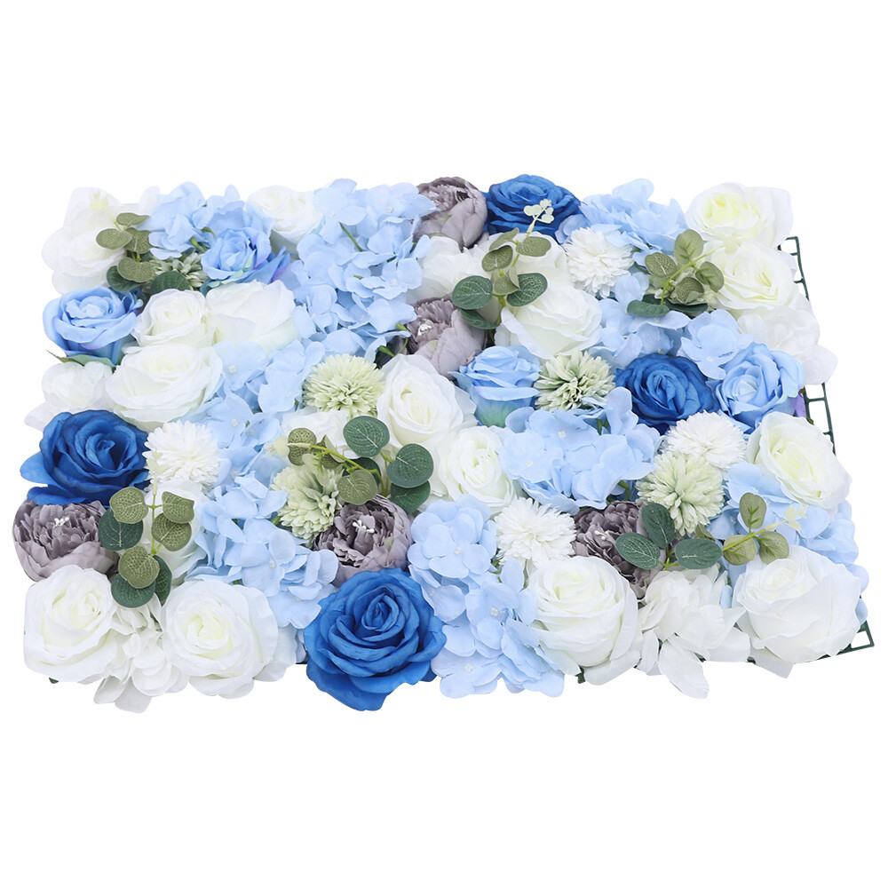 6PCS Artificial Flower Wall Panel Floral Panel Background Wedding Party Decor US