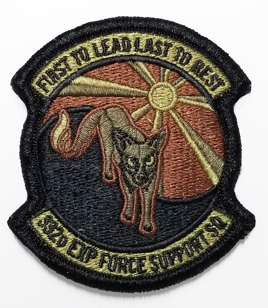 Air Force 332nd Expeditionary Forces Support Squadron Subdued Hook Back Patch