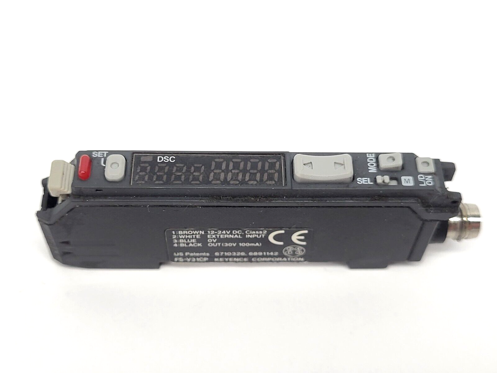 Keyence FS-V31CP Digital Fiber Optic Sensor Amplifier MISSING COVER