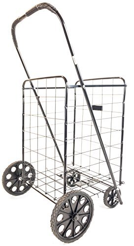 ATH Large Deluxe Rolling Utility / Shopping Cart - Stowable Folding Heavy Duty