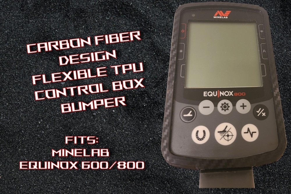 Minelab Equinox 800 600 Compatible Control Box Bumper Protector  - BLACK CF