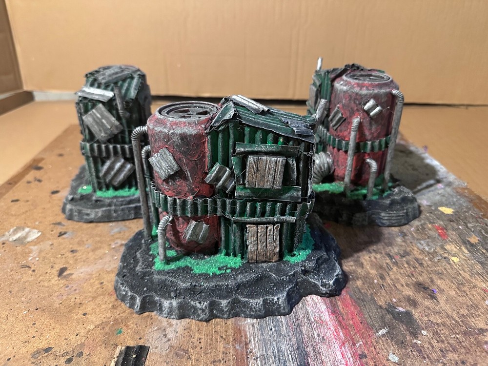 Custom Scratch-Built Wargaming Terrain – MRI-49 site: Tabletop Piece.