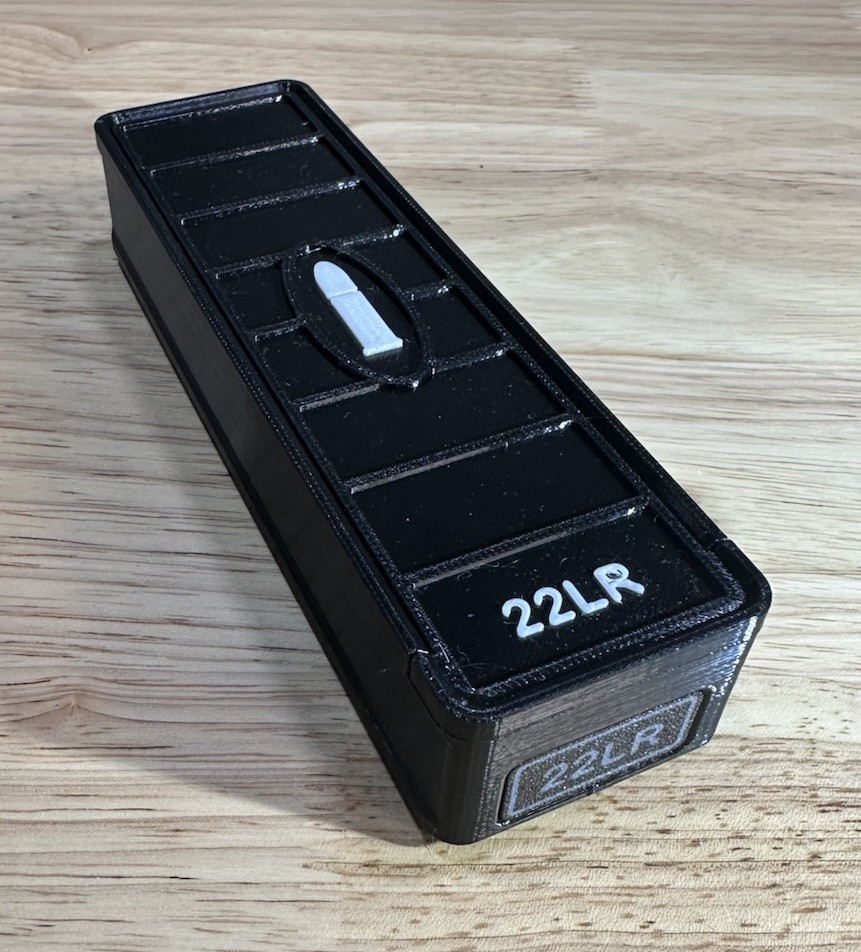 Stackable 22LR Ammo Box 100rd Capacity (6 Pack)