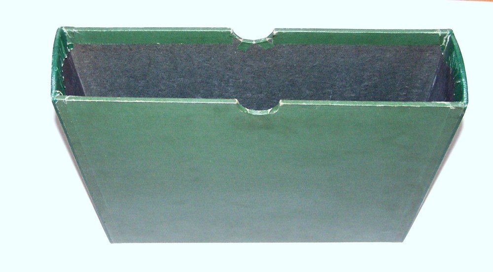 Green SLIPCASE for Binders - 11 5/8" x 12 1/2" x 2 3/4"- Gently Used Slip Case