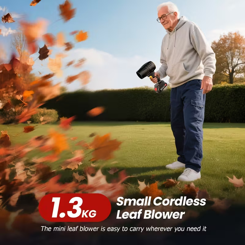 Jet Air Blower 30000RPM Leaf Blower Turbo Fan Cordless Battery Powered Portable