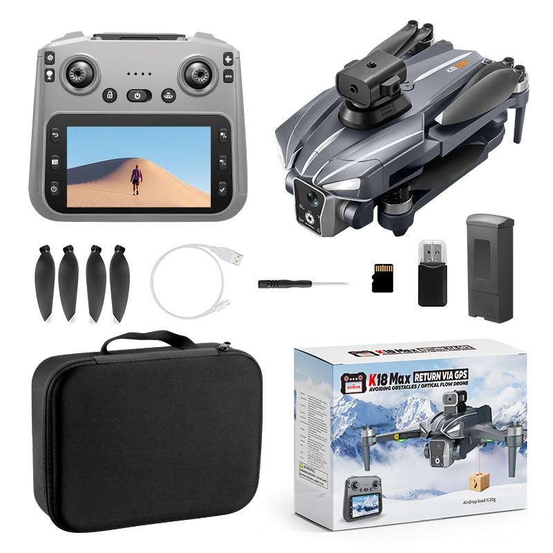 Airdrop GPS Drone 4.5" Screen Intelligent Obstacle Avoidance 4K Camera UAV