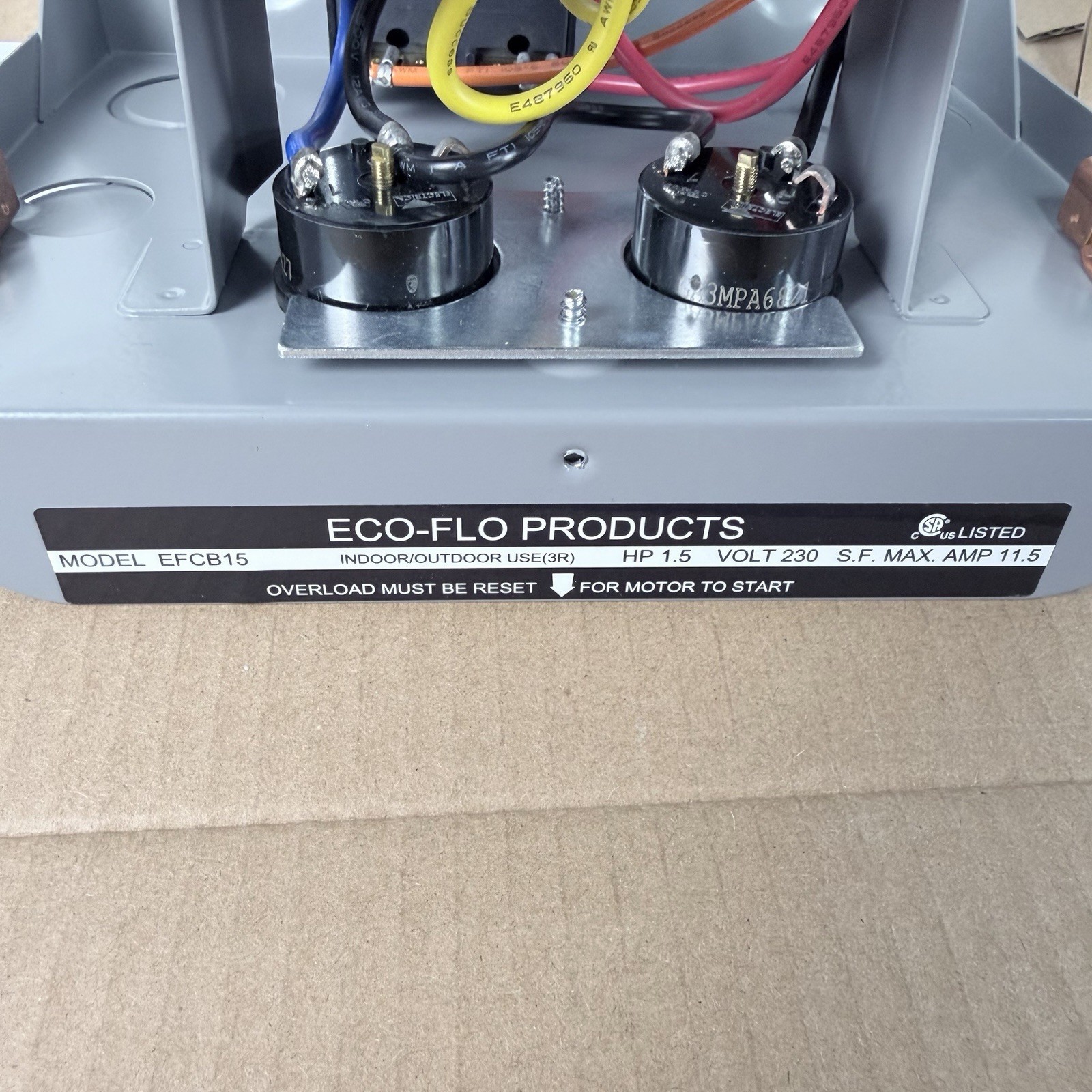 Eco-Flo EFCB15 Water Submersible Pump Control Box EFCB Series 1.5HP 230V