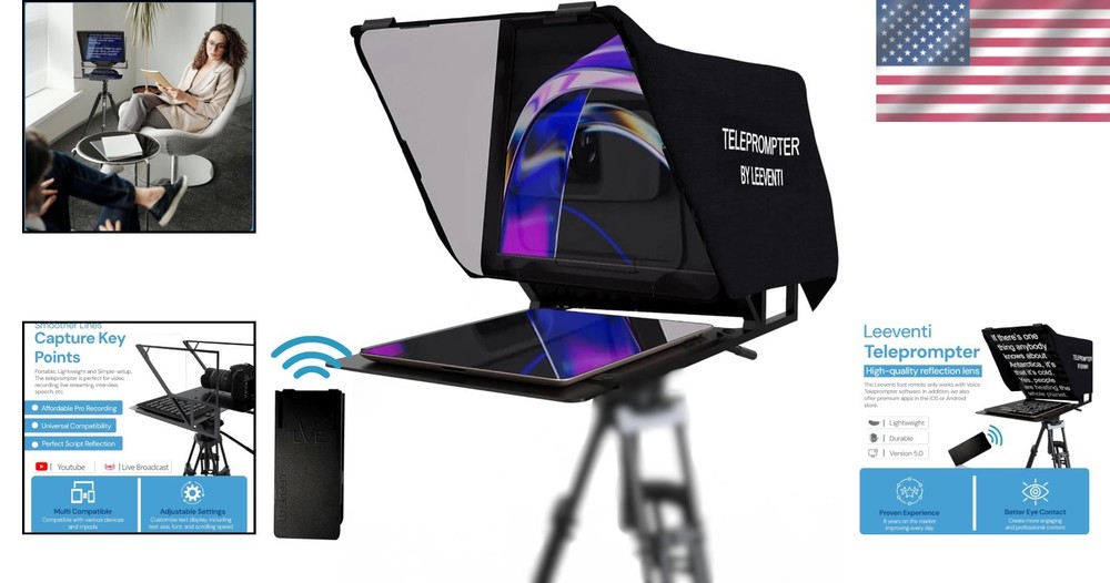 Professional Teleprompter for Video Recording