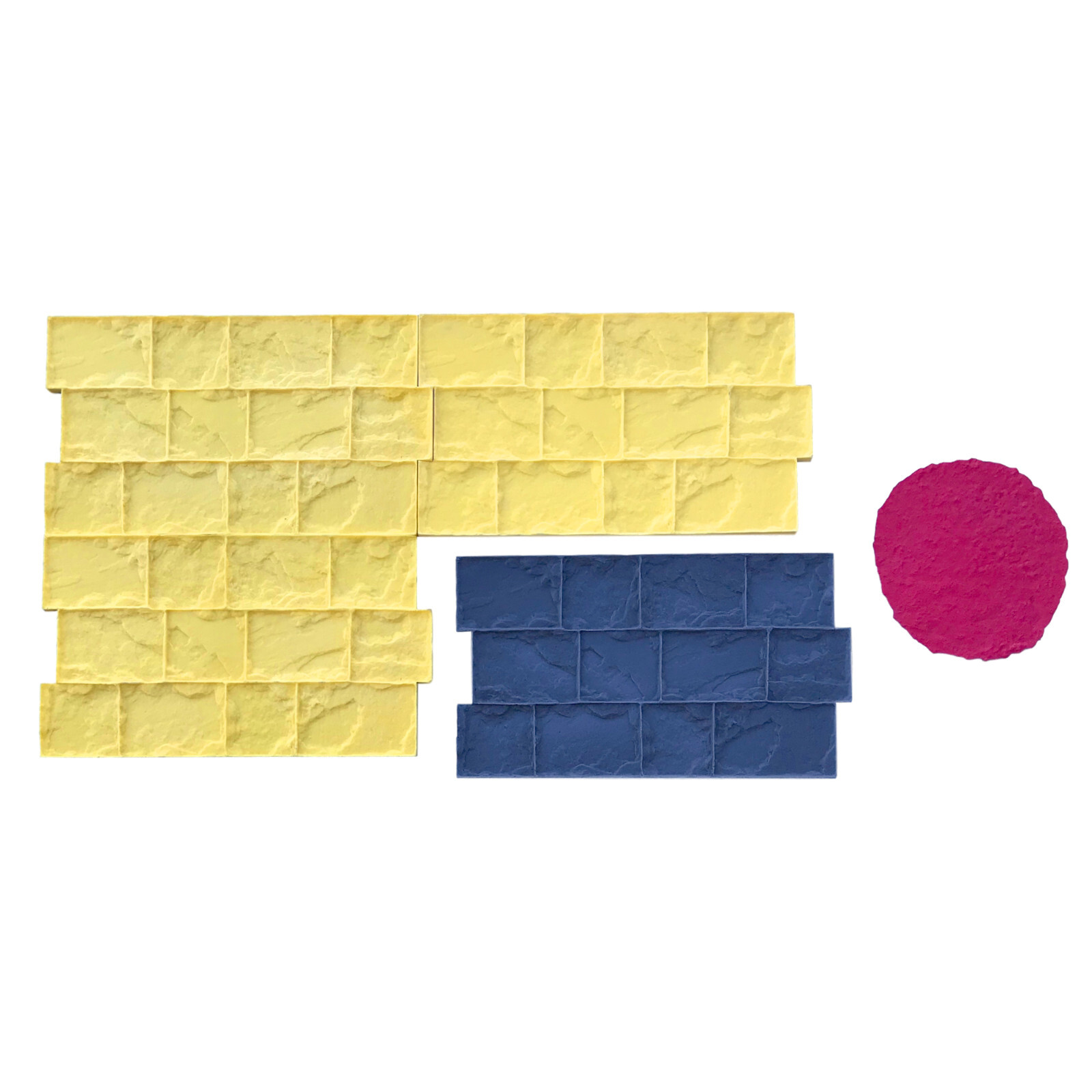 Roman Cobble | 5 pc. Decorative Concrete Stamp Set by Walttools