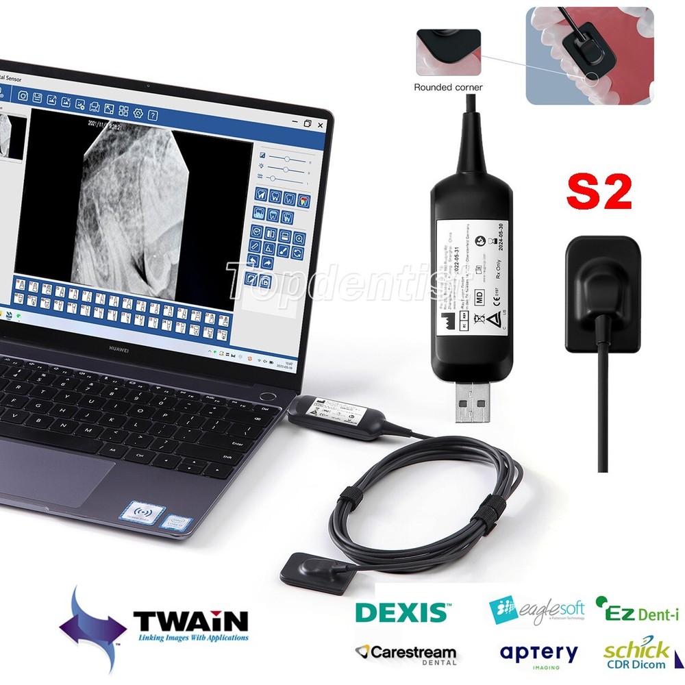 Portable Dental X Digital Ray Sensor HD Sensor de Rayos X Imaging System Size 2