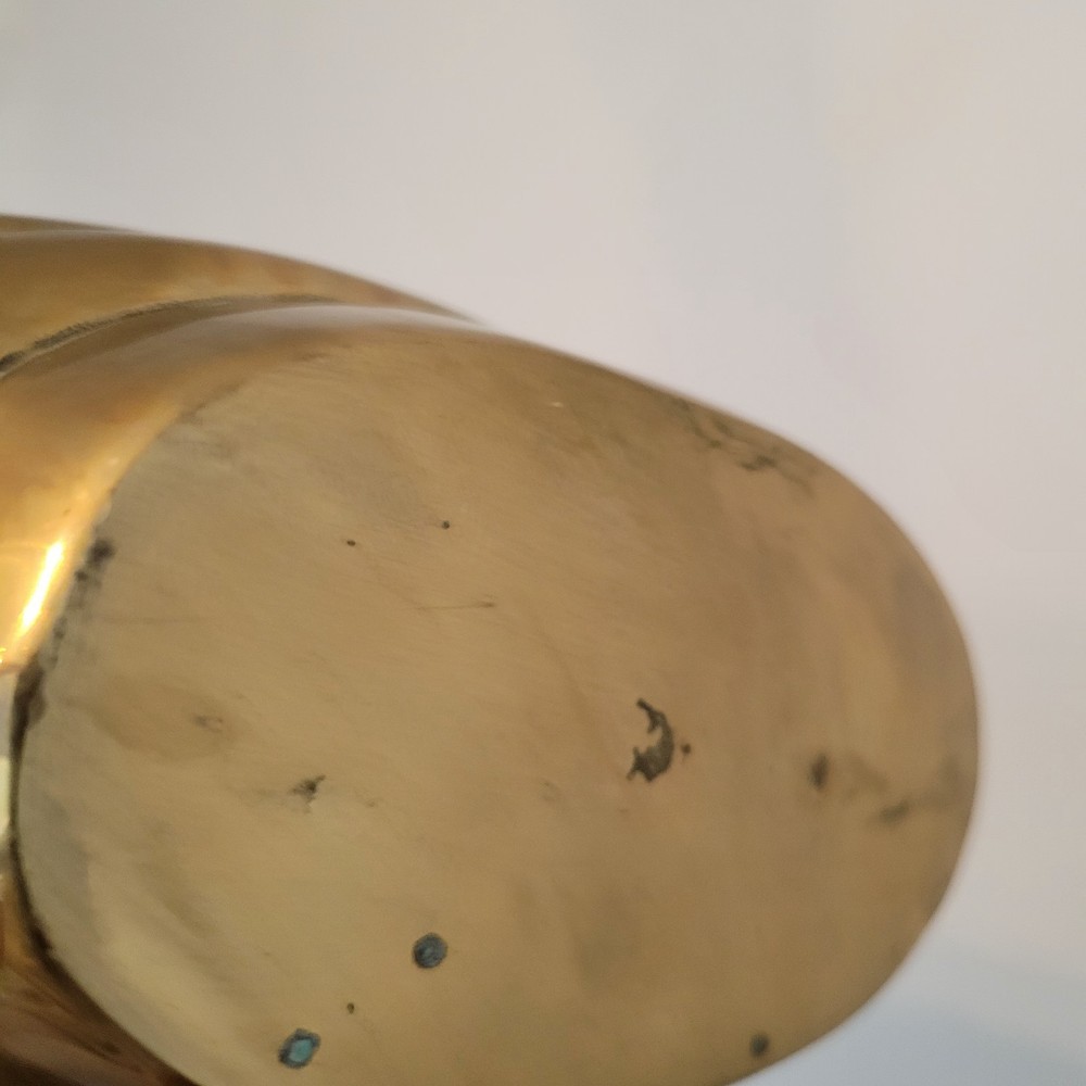 Vibtage Art Deco Brass Vase