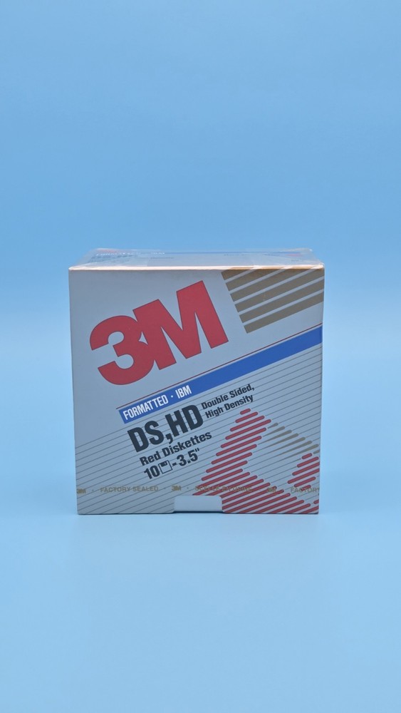3M Imation IBM Formatted High Density 3.5" Floppy Diskettes COLOR RED