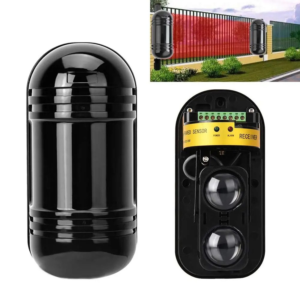 Invisible Beam Barrier Active Detection Digital Pulse Infrared Sensor 100m Alarm