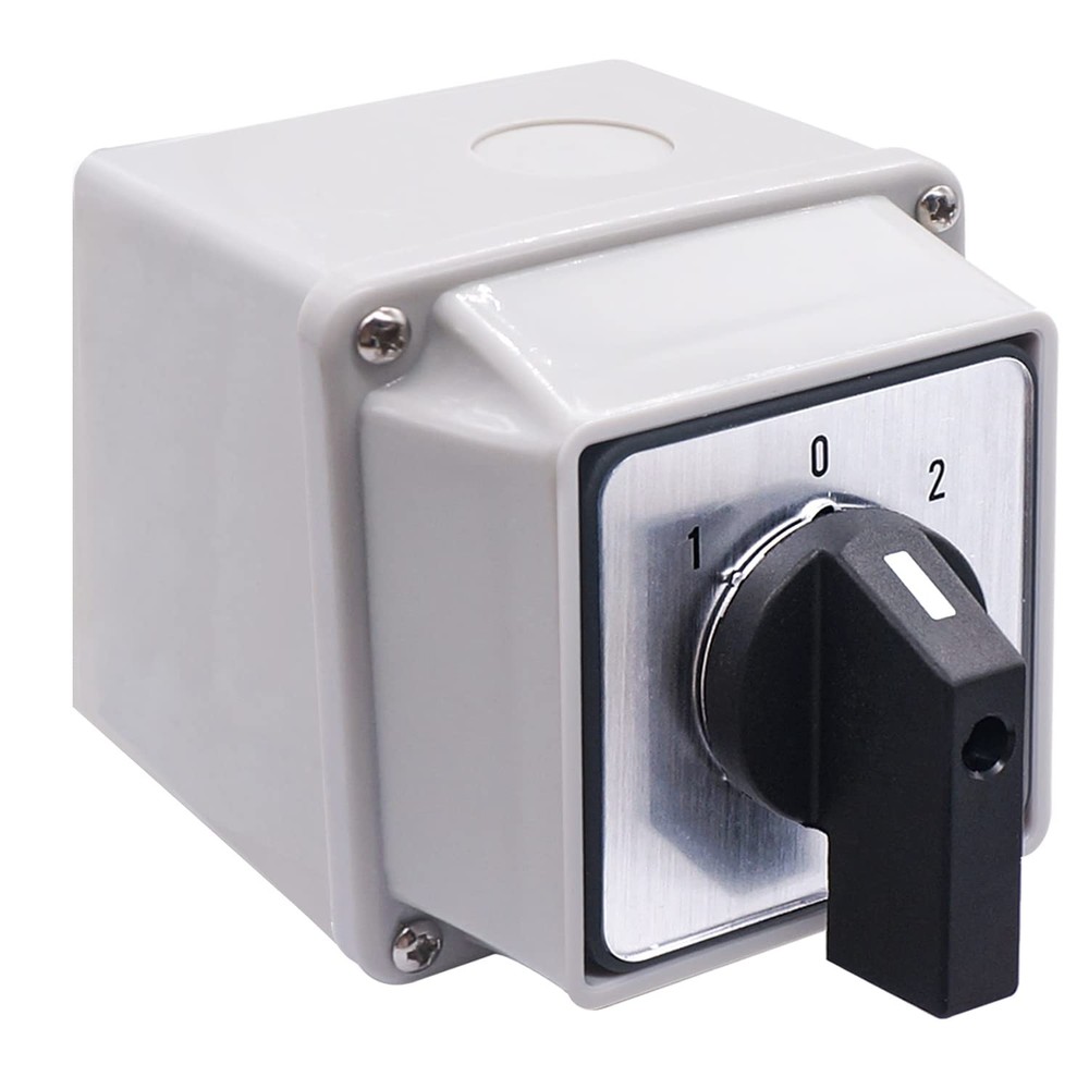 Changeover Switch 3 Position Selector Switch 8 Terminals 20A 550V Universal L...