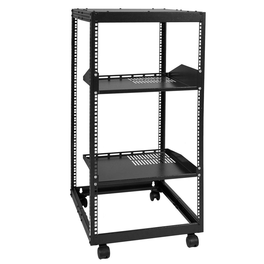 VEVOR 20U 4 Post Open Frame Server Rack Network Enclosure 23''-40'' Adjustable