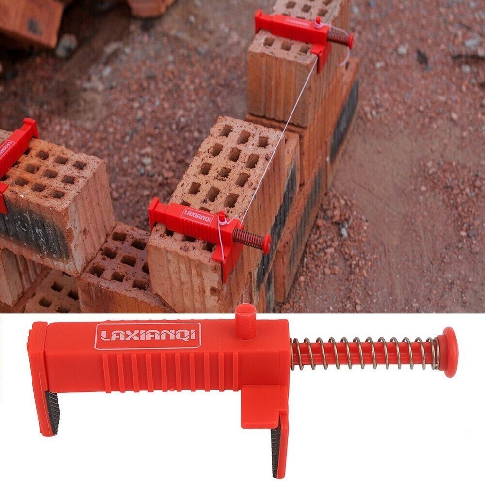 2PCs Brick Liner Plumber Tools Leveling Measuring Tool Hardware Accessory Red