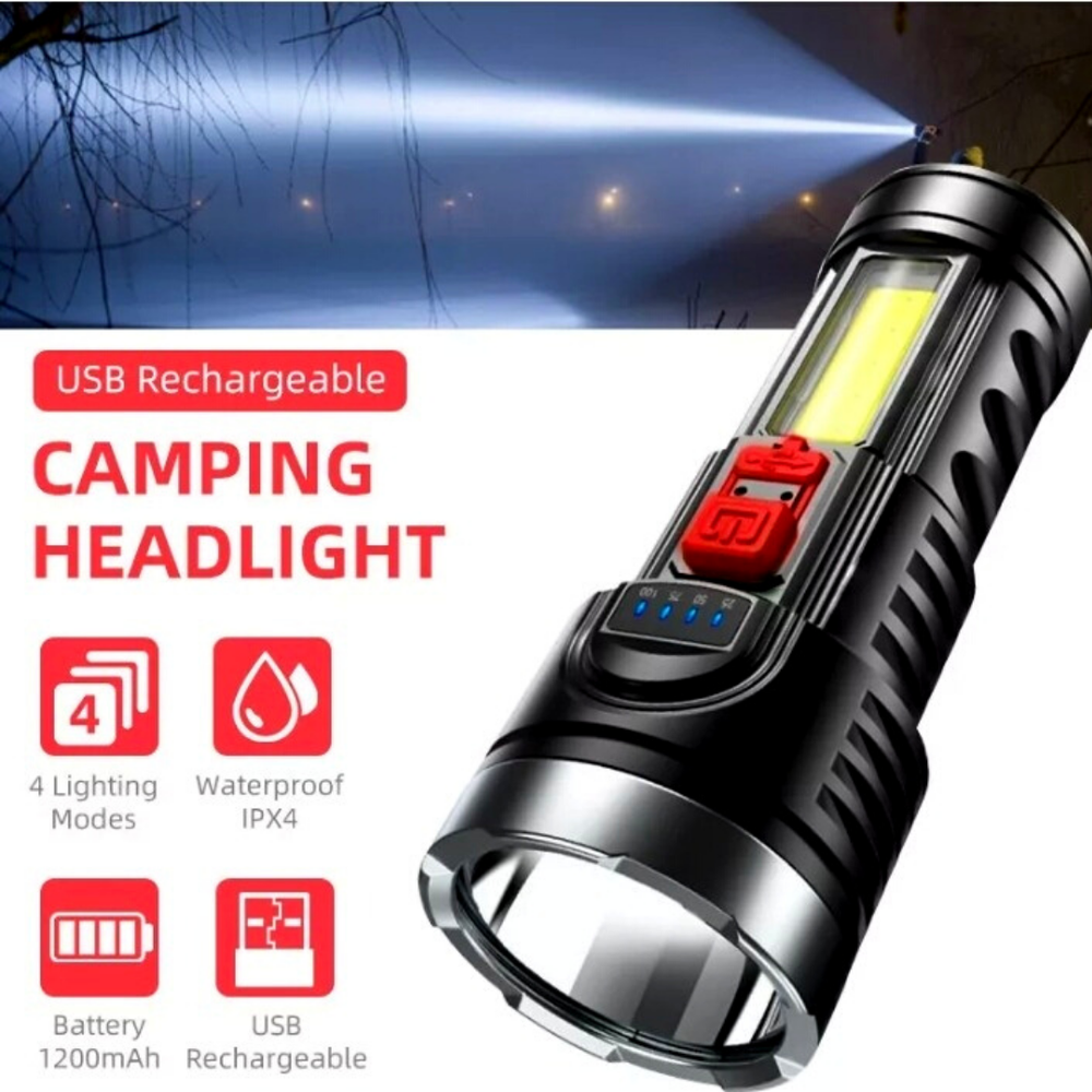 Super Bright 999000000 LM LED Torch Tactical Flashlight Lantern Rechargeable US