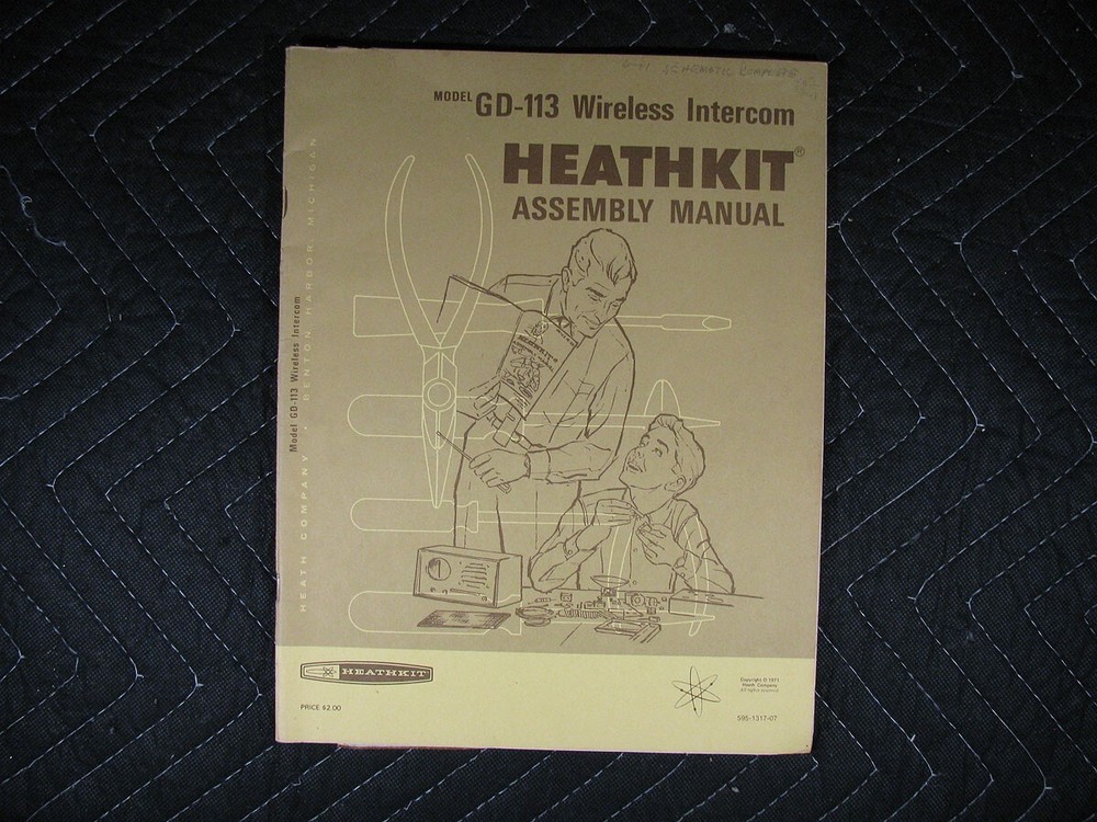 Genuine Heathkit Model GD-113 Wireless Intercom Manual