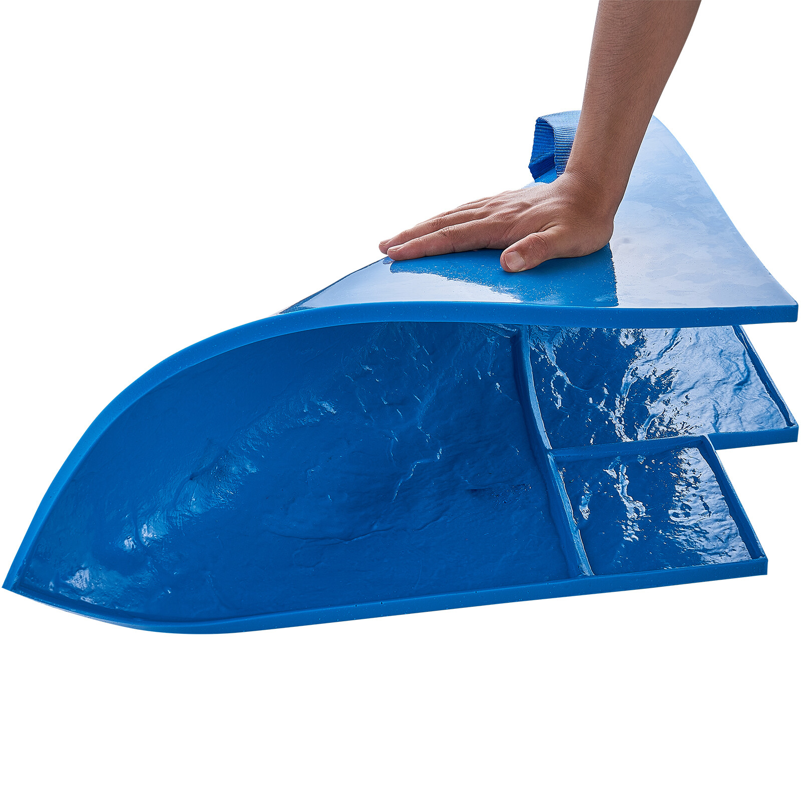 VEVOR Concrete Stamps Mat 24 in 7 pcs Texturing Skin Polyurethane Texture Molds