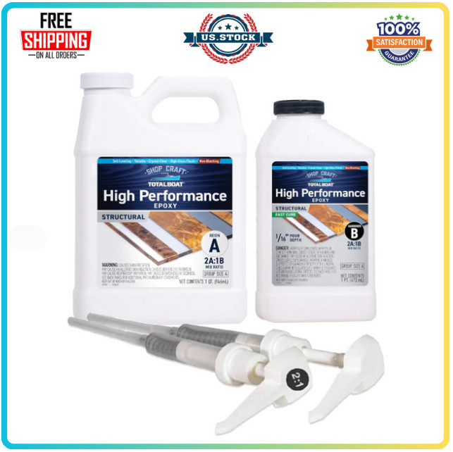 TotalBoat High Performance Epoxy 1.5 Quart Fast Cure Resin & Hardener