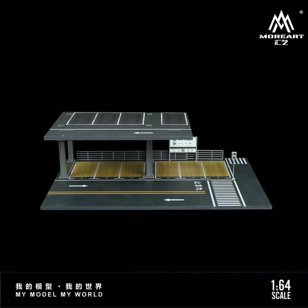 MoreArt 1:64 Steel Structure Platform Parking Scene Diorama Version B